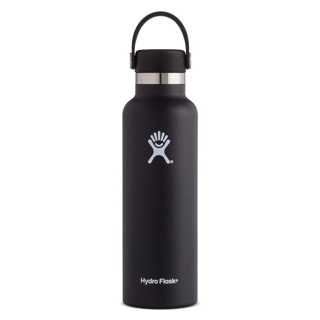 21 oz Standard Mouth Hydro Flask S21SX001 Water Bottles 21 oz / Black