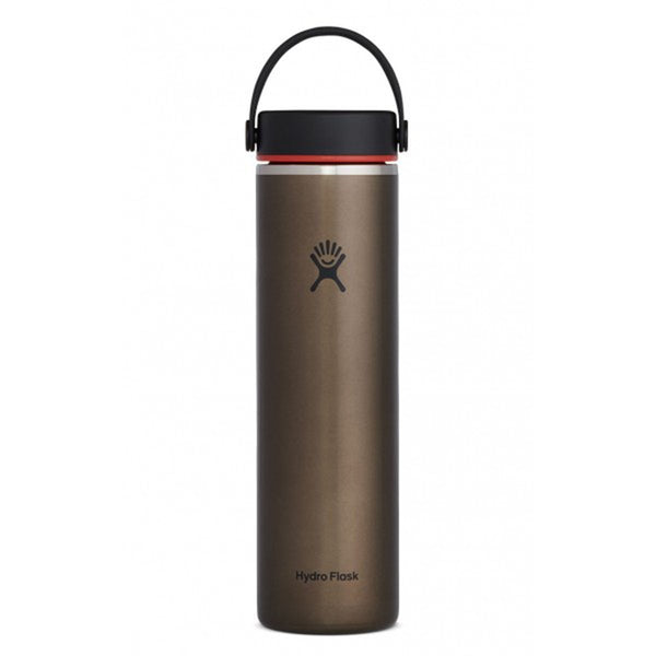 24 oz Lightweight Wide Mouth Hydro Flask LW24LW080 Water Bottles 24 oz / Obsidian