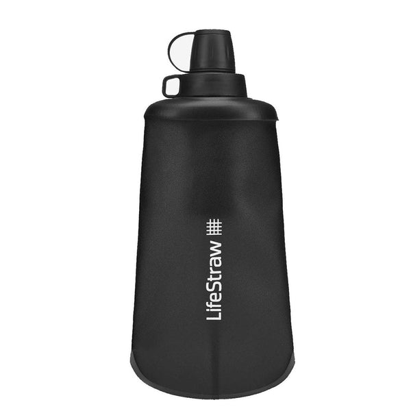 Peak Series | Collapsible Squeeze Bottle LifeStraw LSPSFMLGRWW Water Filters 650 ml / Dark Grey