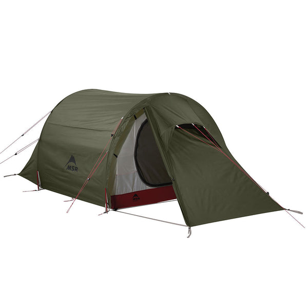 2 man hiking tents MSR | Tindheim 2P | Two-person Tunnel Tent | Green