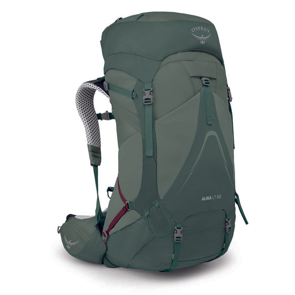 Osprey | Aura AG LT 65 Backpack | Women's | Koseret/Spring Green