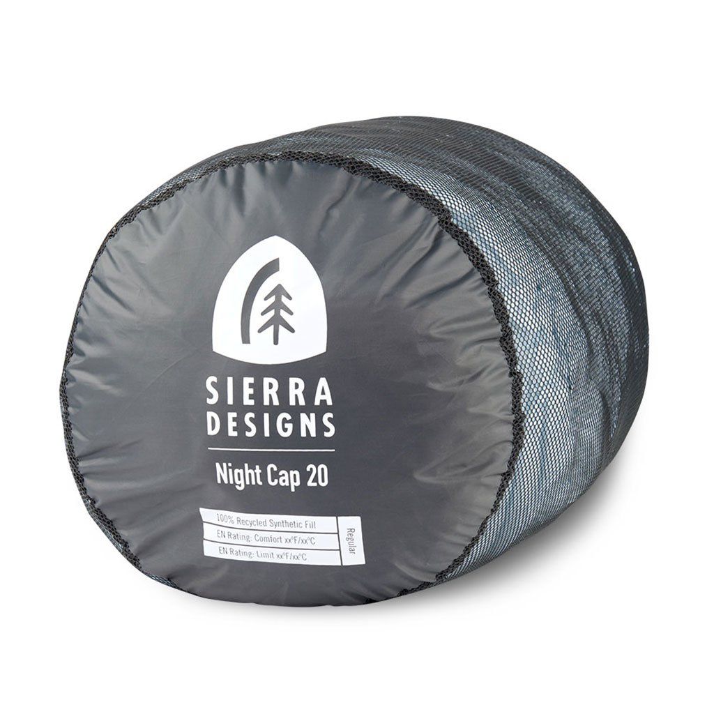 Night Cap 20°F Sleeping Bag | Women's Sierra Designs 77610921R Sleeping Bags Regular / Light Blue/Grey
