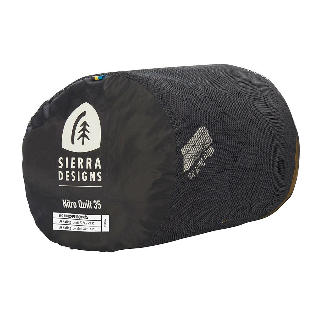 Nitro Quilt 800F 35°F Sleeping Bag Sierra Designs 80710419R Sleeping Bags Regular / Blue/Yellow/Peat