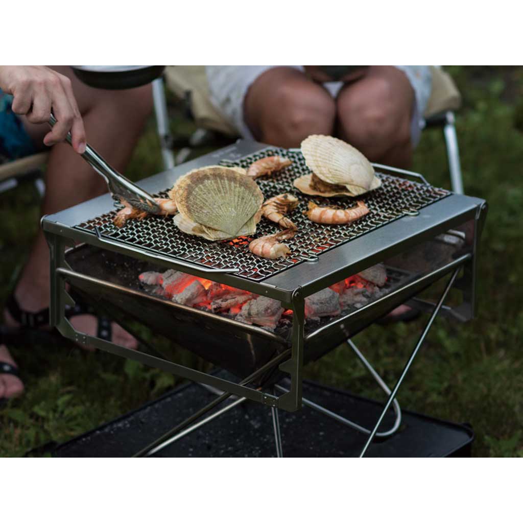 Shell Grill Bridge Snow Peak | Fireplace Grill Bridge | Firepit Grill | WildBounds