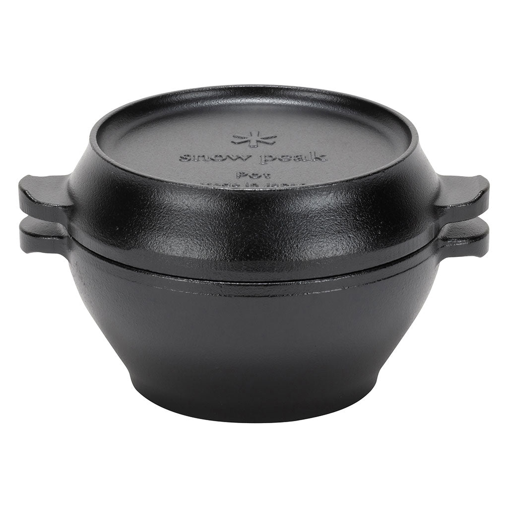 Micro Pot Cast Iron Oven Snow Peak CS-501R Dutch Ovens One Size / Black