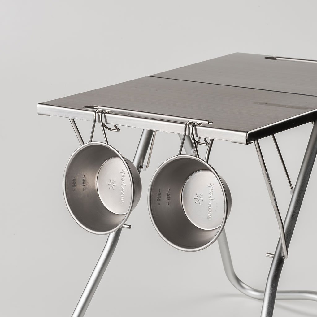 Stainless Steel My Table Snow Peak LV-039 Outdoor Tables One Size / Silver