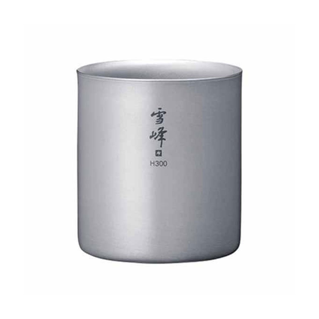 Titanium Double Wall Stacking Mug | H Series Snow Peak TW-123 Mugs 300ml / Titanium