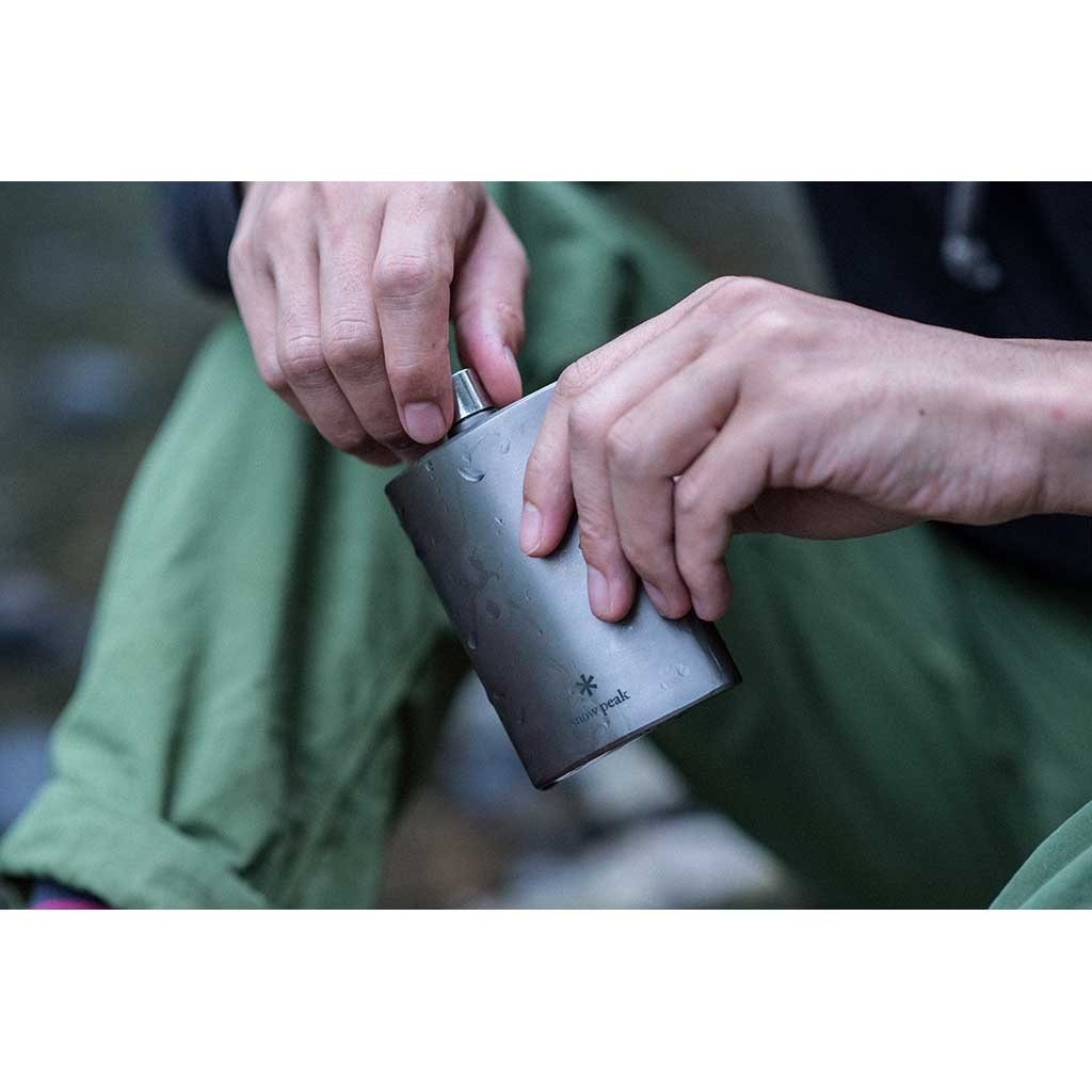 Titanium Flask Snow Peak T-012 Camp Flasks 140ml / Titanium