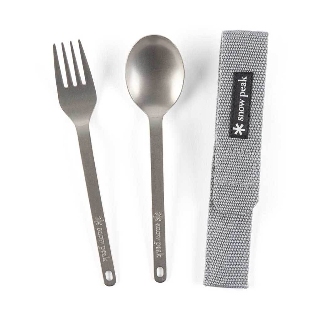Titanium Fork &amp; Spoon Set