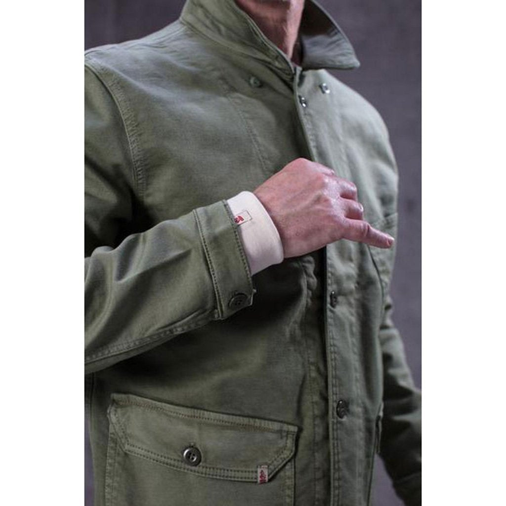&SONS | Carver Jacket | Mens Chore Jacket | Cotton Twill | Green ...