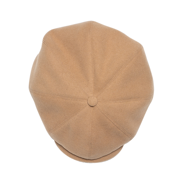 SONS Jackson Traditional Baker Boy Hat Wool Flat Cap Tan WildBounds