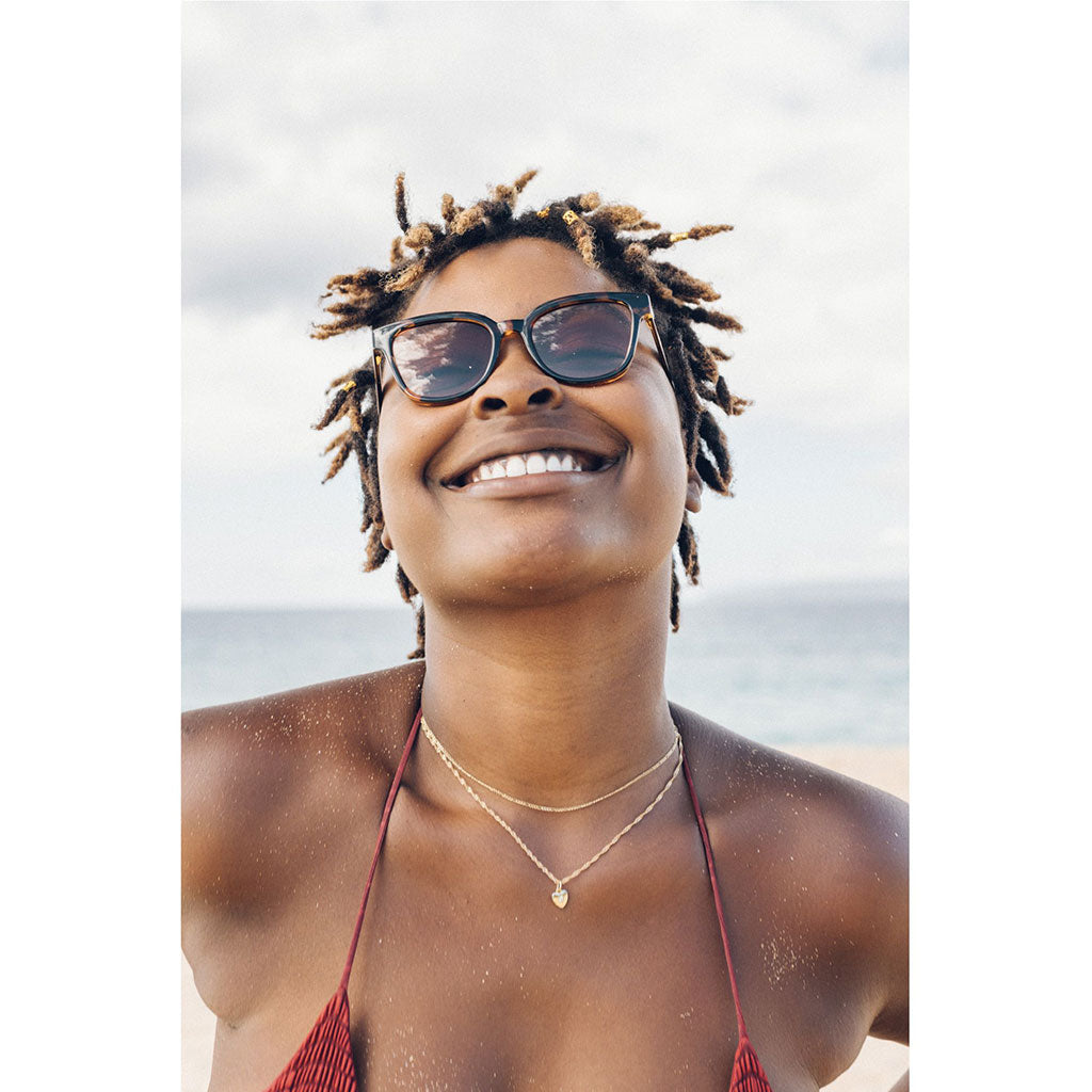 Miho Sunski SUN-MI-TAM Sunglasses One Size / Tortoise Amber