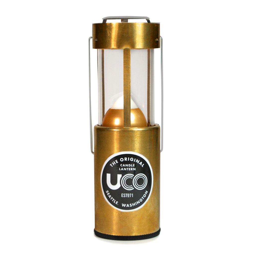 lantern gear UCO Gear | 9 Hour Original Candle Lantern Brass | Camp Lantern | Brass