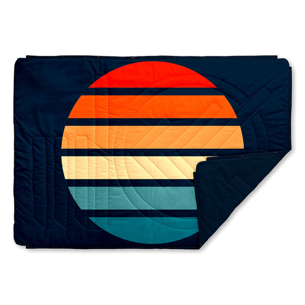 Ripstop Pillow Blanket Voited Blankets One Size / Sunset Stripes
